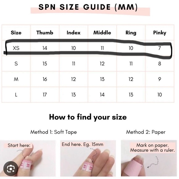 press on nails bundle size XS - Picture 2 of 8